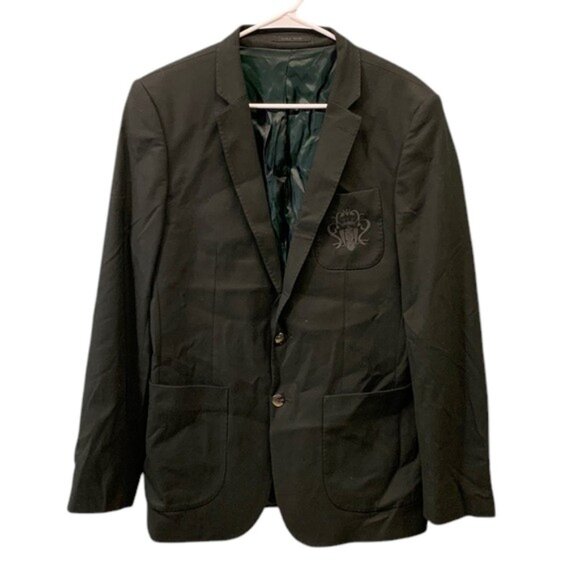 ZARA Man Sporty Blazer Men’s Size 40L Khaki Gray Casual Jacket Lightweight‎ Coat - Picture 1 of 15